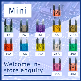(ถ้าสั่งสินค้าเพียงชิ้นเดียว ก็จะส่งสินค้า) ฟิวส์ยานยนต์ mirco mini standard M2 mirco2 mini2 large มาตรฐานขนาดใหญ่ mirco mini standard large 1A 2A 3A 4A 5A 7.5A 10A 15A 20A 25A 30A 40A 50A 60A 70A 80A 100A