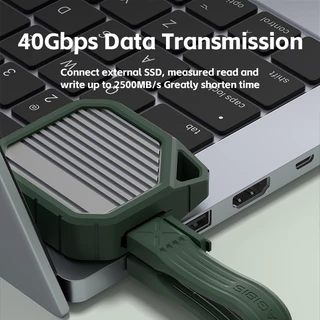 Hagibis USB 4 สายพวงกุญแจแบบพกพาสั้น USB C ถึง Type C สาย 240W 40Gbps สําหรับ Thunderbolt 3/4 iPhone 16 Pro SSD Power Bank