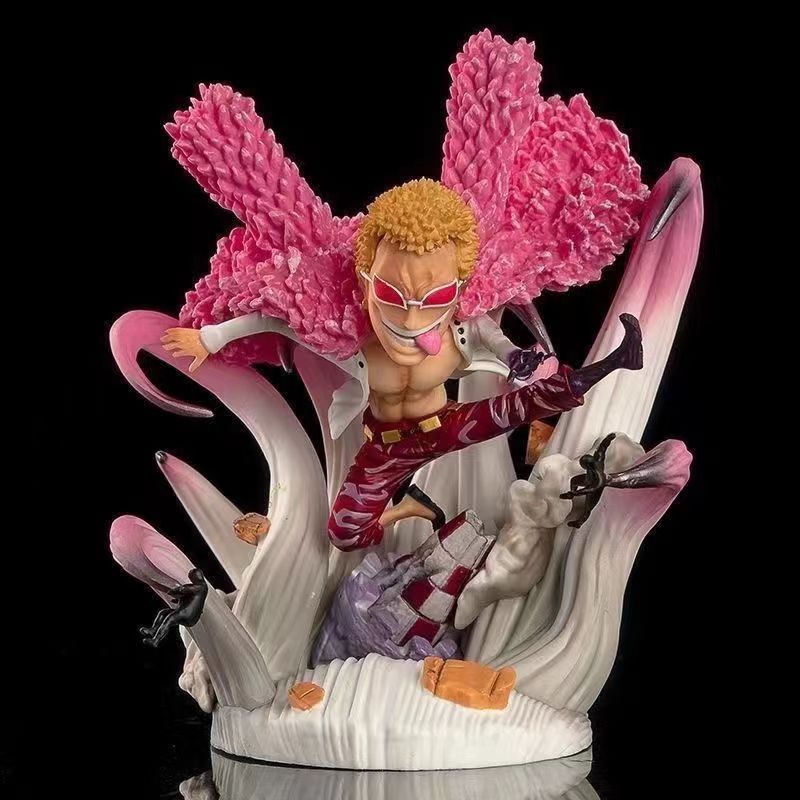 ตุ๊กตาโมเดล Q One Piece G5 ของ Doflamingo, Shanks, Sabo, Hawkeye Mihawk, Trafalgar Law และ Luffy