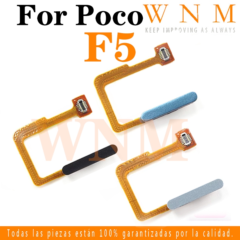 สําหรับ POCO F5 On Off สวิทช์บ้านปุ่มเริ่มต้นลายนิ้วมือฟรีสายยืดหยุ่น touch ID เมนู Flex Cable เปลี่ยน