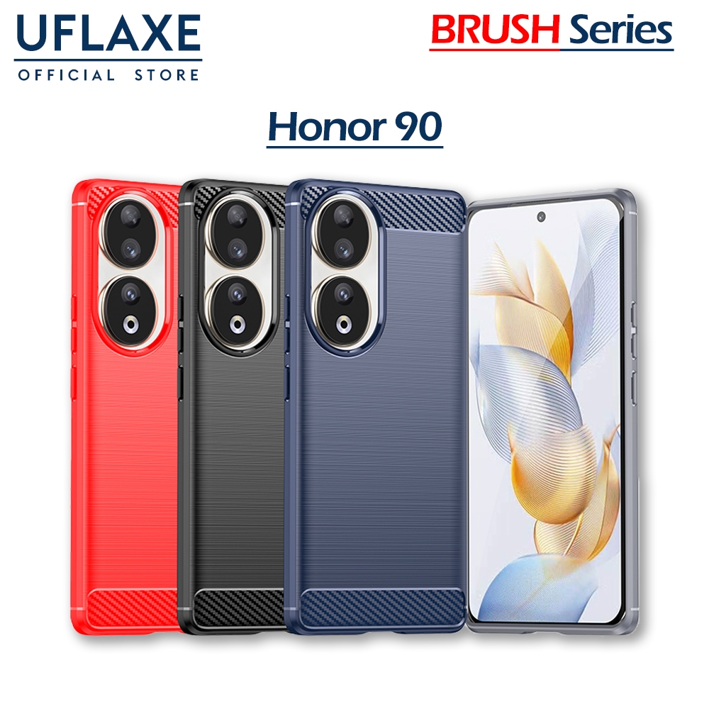 UFLAXE BRUSH เคสสำหรับ Honor 90 - เคสโทรศัพท์กันกระแทก เคส TPU นุ่มบางเฉียบ