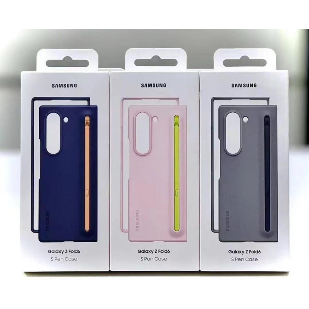 Slim S ปากกาสําหรับ Samsung Z พับ 6 5G หรูหราผิวบางรู้สึกช่องเสียบปากกาสําหรับ Galaxy Z Fold6 PC Hard ป้องกันปกหลัง