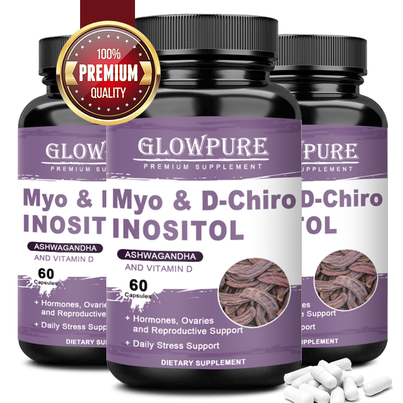 Myo-inositol & D-Chiro Inositol Folate แคปซูลฟังก์ชั่นรังไข่,สมดุลสยองขวัญ,อาหารเสริมอเนกประสงค์