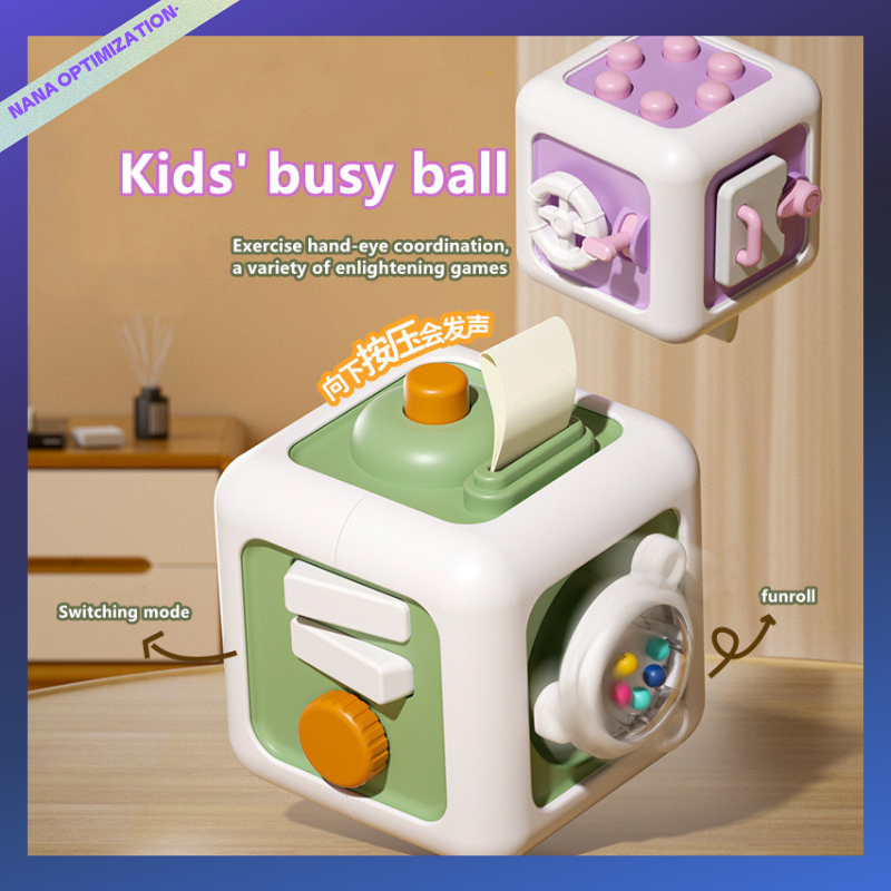 การศึกษาปฐมวัย Rubiks Cube action เพลงเด็ก benefit intelligence การฝึกอบรม hexahedron busy กล่องเด็กจําลองสวิทช์ของเล่น