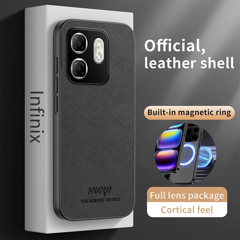 ปลอกหนังสําหรับ Infinix Smart 9 Hot 50i Hot50i Smart9 X6531 X6531B X6532 เคสโทรศัพท์ไร้สายชาร์จรถแม่