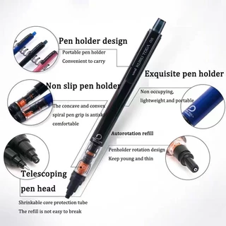1 ชิ้น Uni Mechanical ดินสอ Kurutoga ท่อสไลด์รุ่น 0.5 มม.M5-452 ดินสอเคลื่อนย้ายได้เขียนเรียบนักเรีย