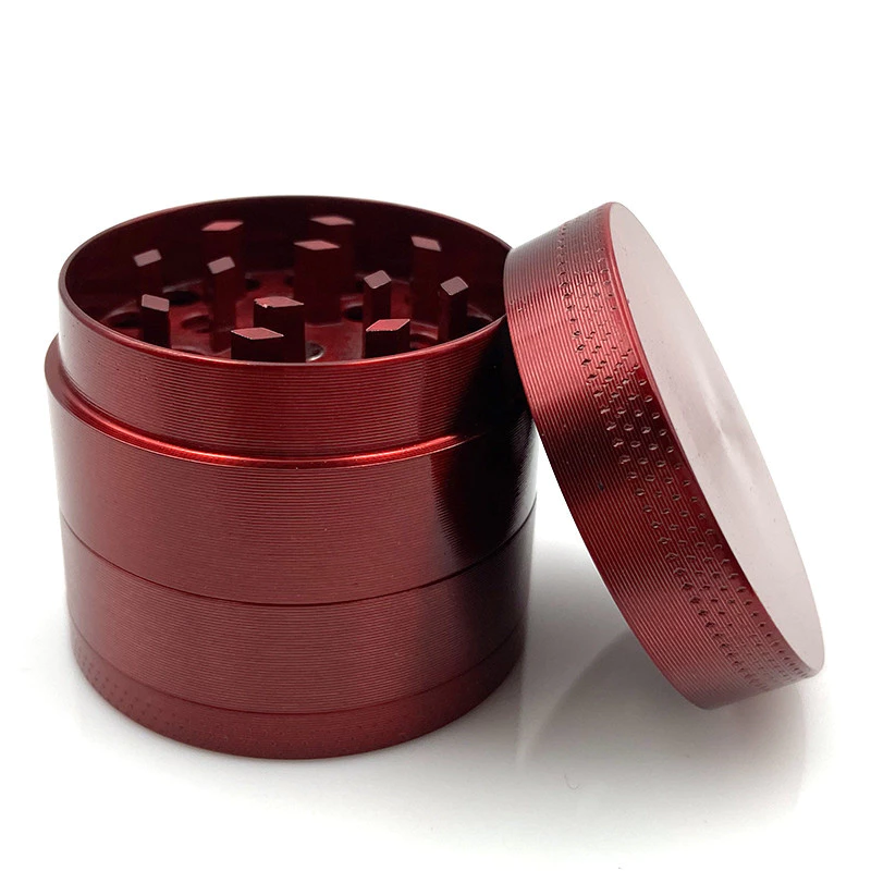 40/50 มม. ธรรมดาสไตล์เฮิร์บ grinder แบบพกพาขนาดเล็ก 4 ชั้นวัสดุโลหะผสมสังกะสีบด thumbnail 5