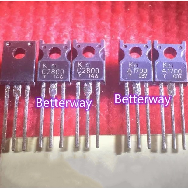 1 คู่ KTC2800/KTA1700/2SC2800/2SA1700/C2800/A1700(1pc KTC2800+1pc KTA1700)ใหม่เดิม