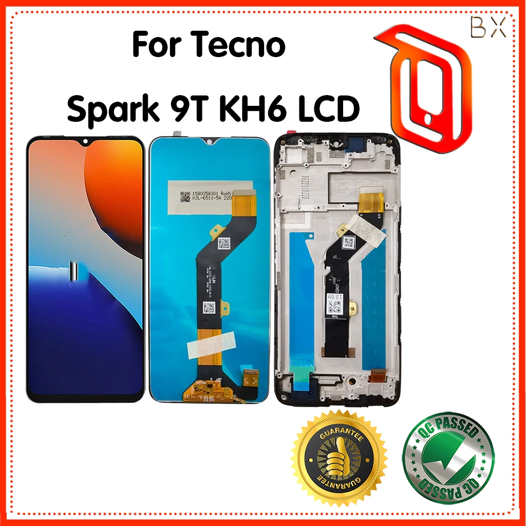 สําหรับ Tecno Spark 9T KH6 จอแสดงผล LCD Touch Screen Digitizer Assembly อะไหล่ซ่อมเปลี่ยน