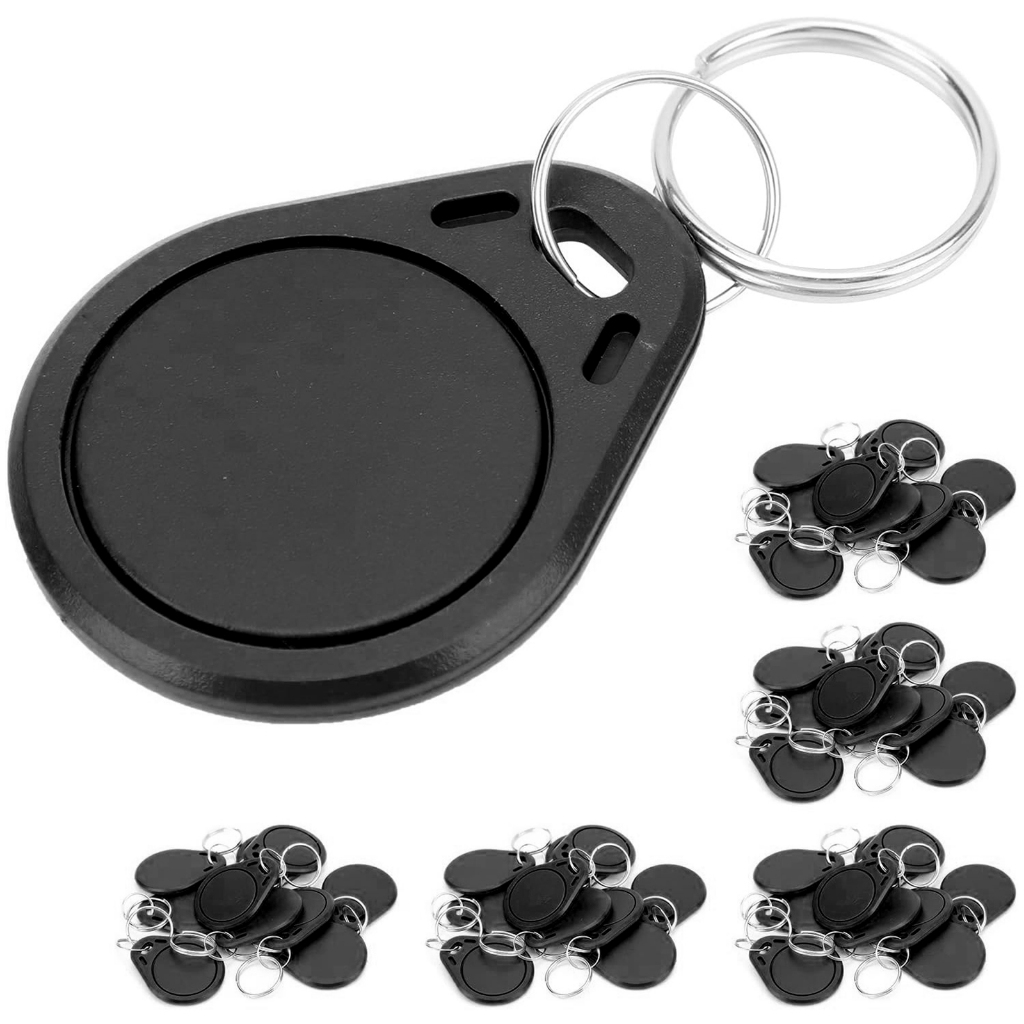 RFID 13.56mHz ชิปคีย์ token สีดํา,ใช้สําหรับการควบคุมการเข้าถึง M1K, ล็อคตู้, และบัตรแท็กล็อตจอดรถ, 