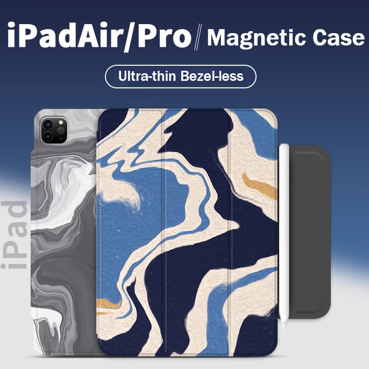 Osee pro เคส iPad Contrast color series เคสแม่เหล็กไร้กรอบพร้อมหัวเข็มขัดแม่เหล็กสําหรับ เคสไอแพดโปร 11 2021 pro 4 5 6 12.9 นิ้ว ipad air 4 case เคสไอแพด air 5 ไอแพด air 6 (2020/2022/2024) เคสไอเเพด gen 10 mini 6 mini 7 เคสป้องกันแม่เหล็ก
