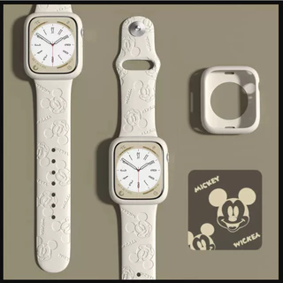 3d Imprint สายซิลิโคน + กรณีสําหรับ Apple Watch สาย Series11,10 9 8 7 6 5 4 3 2 1,SE,Ultra Shell ขนาด 41 มม.45 มม.40 มม.44 มม.46 มม.42 มม.44 มม.i สายนาฬิกาและ i สายนาฬิกา i สายนาฬิกาและ i สายนาฬิกา