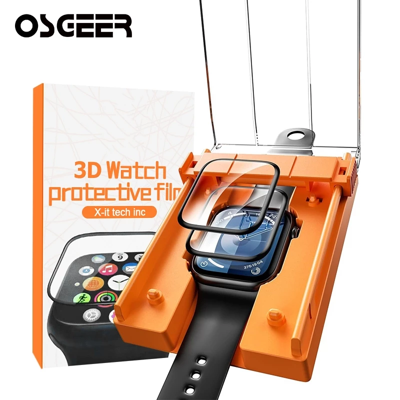 OSGEER ฟิล์มกันรอยหน้าจอสําหรับ Apple Watch Series 11 10 9 8 7 41/45 มม.Series 6 5 SE 4 40 มม.44 มม. [เครื่องมือติดตั้งง่าย] Bubble Free, HD Clear Soft Film Touch Sensitive