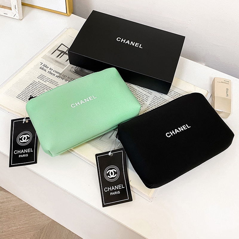 กระเป๋าเครื่องสําอางแบบพกพา Chanel skincare organizer กระเป๋าถือความจุขนาดใหญ่แบบพกพา