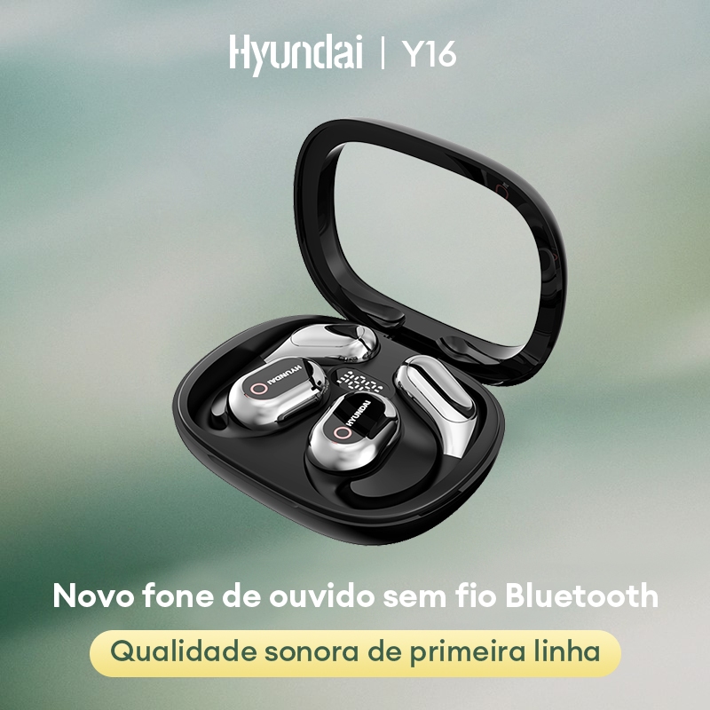 Hyundai HY-Y16 หูฟังบลูทูธ Sports Smart Touch อายุการใช้งานแบตเตอรี่ยาวนาน Bluetooth 5.4