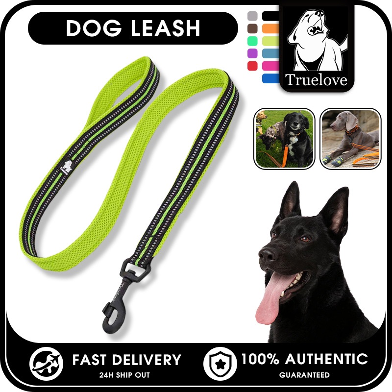 TRUELOVE 110เซนติเมตรสายจูงสุนัขไนล่อนตาข่ายนุ่มเบาะกลางแจ้งวิ่งสายจูงสัตว์เลี้ยงอุปกรณ์สัตว์เลี้ยง