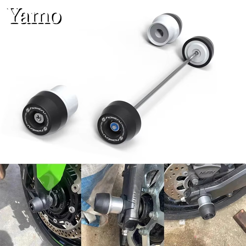 สําหรับ Kawasaki ZX-4R ZX-4RR ZX25R 2023-2025 ส้อมล้อ Slider Protector อุปกรณ์เสริมรถจักรยานยนต์ ZX4R ด้านหน้าด้านหลังเพลา Crash ป้องกัน