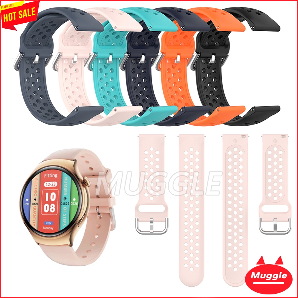 สาย Hcare Go 5 mini สายนาฬิกาซิลิโคนระบายอากาศสายกีฬาสายนาฬิกาผู้หญิง Hcare Go5 mini