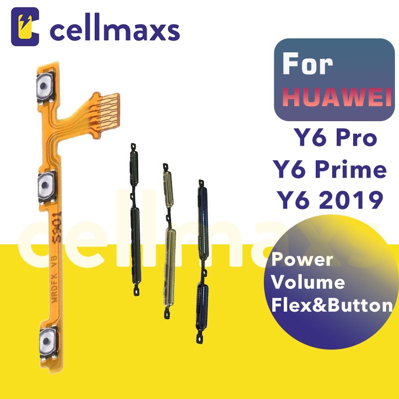 สําหรับ HUAWEI Y6 2019 เปิดปริมาณ Flex ปุ่ม MRD-LX1 MRD-LX2 MRD-LX3