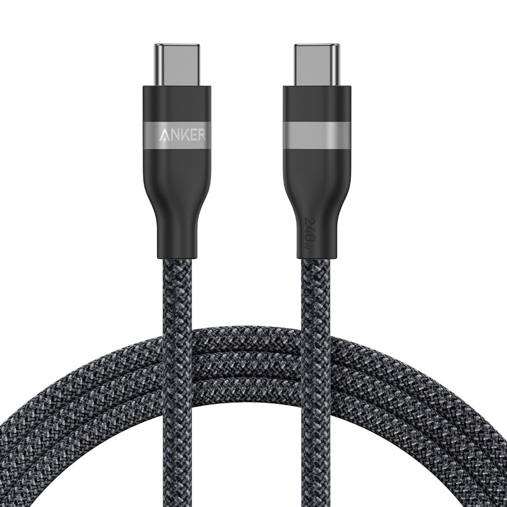 Anker Nano USB C Cable 240W 3ft/6ft สายถักหลากสีแบบยืดหยุ่น Fast Charging Type-C Charger