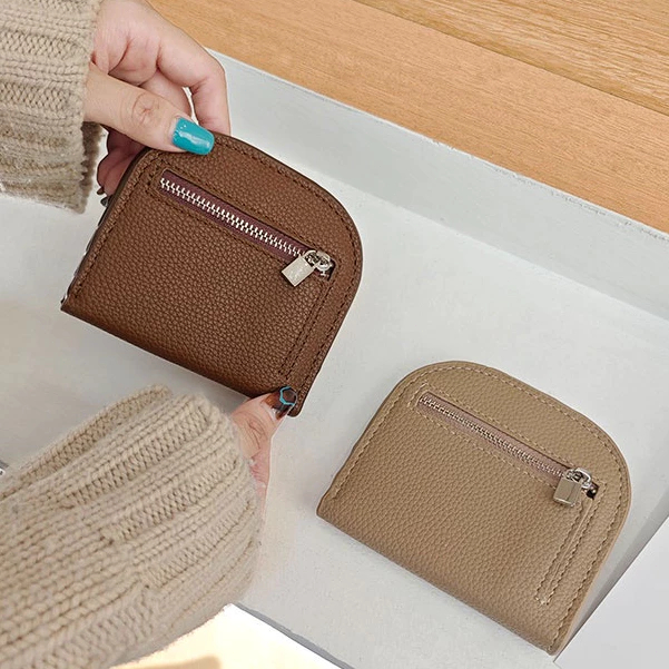 กระเป๋าสตางค์ผู้หญิงหนังวัวแท้  wallet กระเป๋าสตางค์พกพา สีโทนสุภาพ ใส่บัตร,ธนบัตร ราคา ถูกที่สุด ดีลบีเคเค แกลเลอรีภาพที่ 9