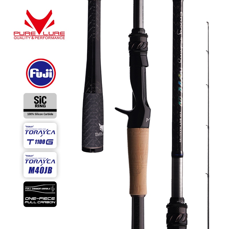 Purelure WILD All-Fuji SIC แหวนและทางเลือกของ EX F/F Action Blanks เป้าหมายที่ Larger Predator Fish เช่น Pike,Black Bass Rod