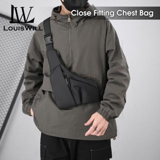 Louiswill ผู้ชายกระเป๋าหน้าอก Ultra Thin Close Membrane Casu…