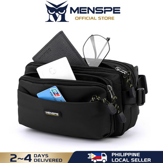 MENSPE Chest Bag for Men Crossbody Waist Bag Waterproof Bag Street Shoulder Bag Messenger Bag
