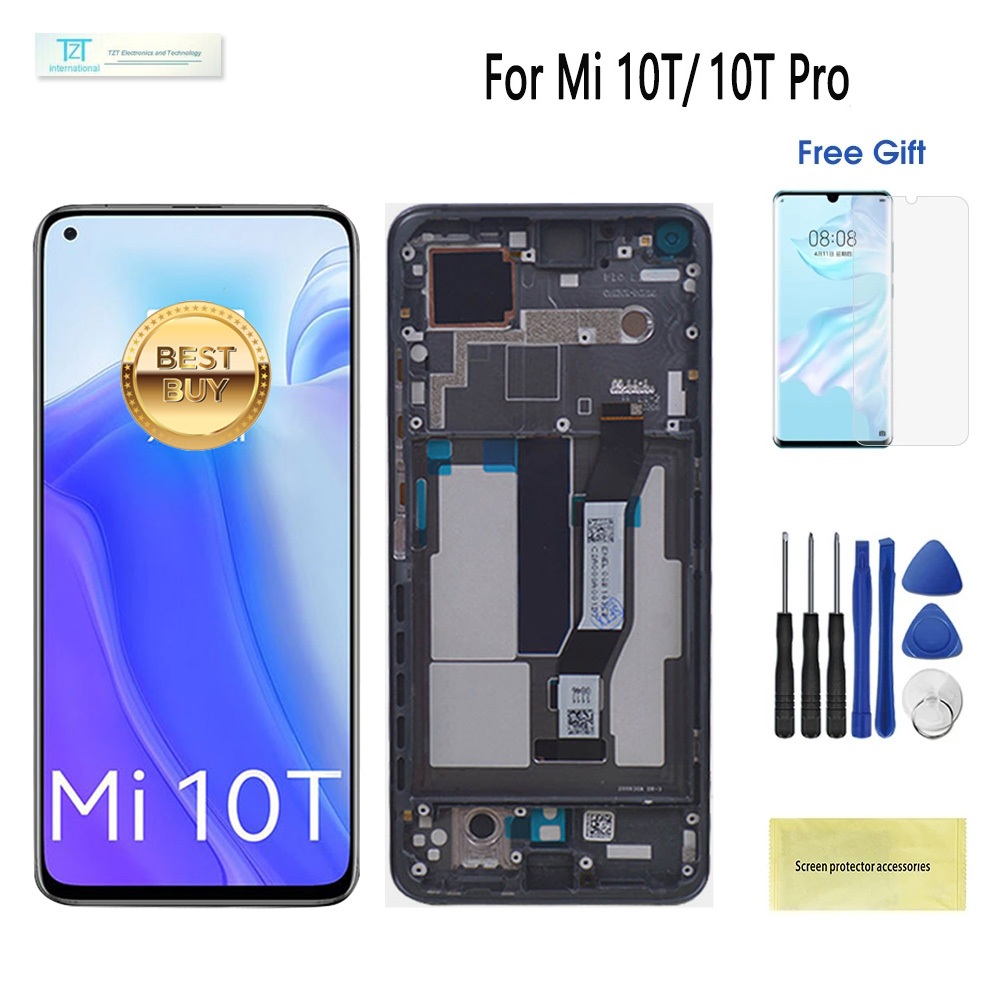 <พร้อมกรอบ> จอ lcd for Xiaomi Mi 10T / 10T Pro หน้าจอ แท้