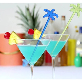 Yovip ไม้คนค็อกเทล ต้นมะพร้าว เครื่องดื่ม กาแฟ 50 ชิ้น