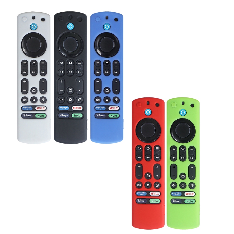 เคสซิลิโคนใหม่เข้ากันได้กับอุปกรณ์เสริมเคสรีโมทคอนโทรล Amazon Fire Stick 4K Max