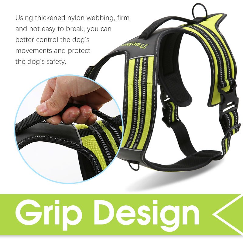 TRUELOVE กีฬาไนลอนสะท้อนแสงไม่มีดึงสายรัดสุนัขผจญภัยกลางแจ้งเสื้อกั๊กสัตว์เลี้ยง - รูปที่ 3