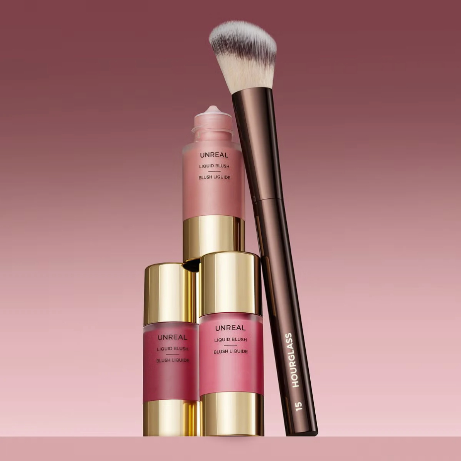 Hourglass HG15 Angled Contour Stippling Brush แปรงแต่งหน้าสําหรับแก้ม ครีมบลัชออน