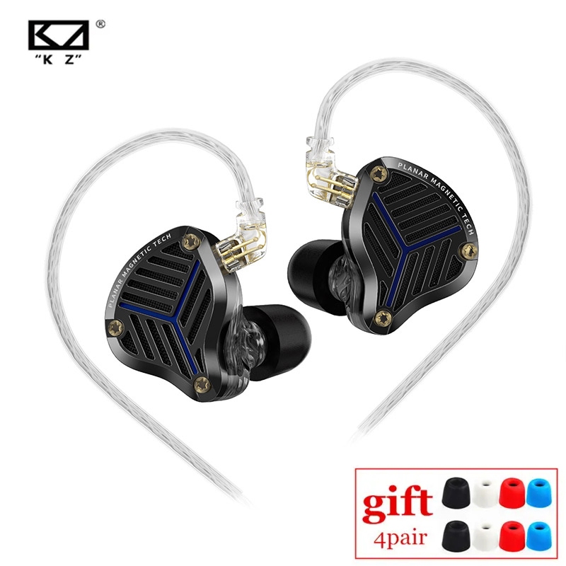 Kz PRX หูฟังแบบมีสาย Planar Driver HiFi Bass Monitor หูฟัง In Ear Music หูฟังกีฬาชุดหูฟังหูฟังสําหรั