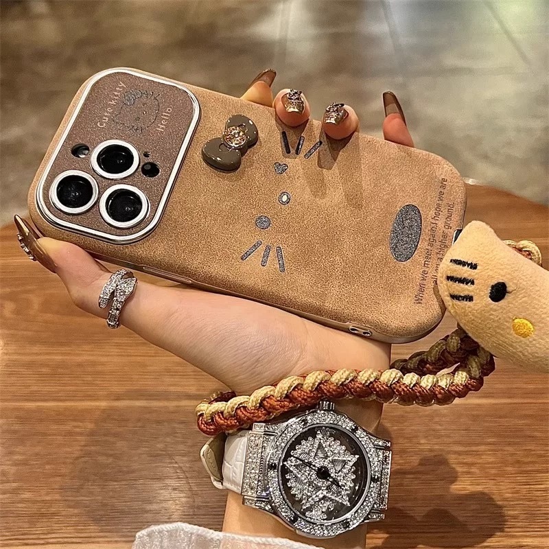 【Large window/Maillard/KT】เคส compatible for iphone 11 12 13 14 15 16 pro max case