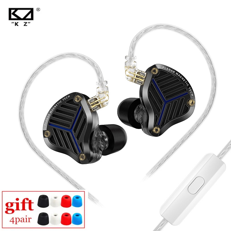Kz PRX หูฟัง In Ear Planar Driver หูฟังเพลงแบบมีสาย HiFi Bass IEM Monitor หูฟังกีฬาชุดหูฟังพื้นผิวโล