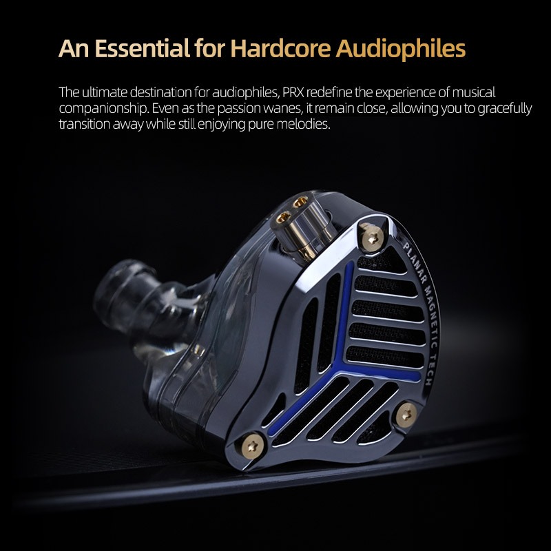 Kz PRX In Ear หูฟังแบบมีสาย Planar Driver หูฟังเพลง HiFi Bass Monitor หูฟังกีฬาชุดหูฟัง