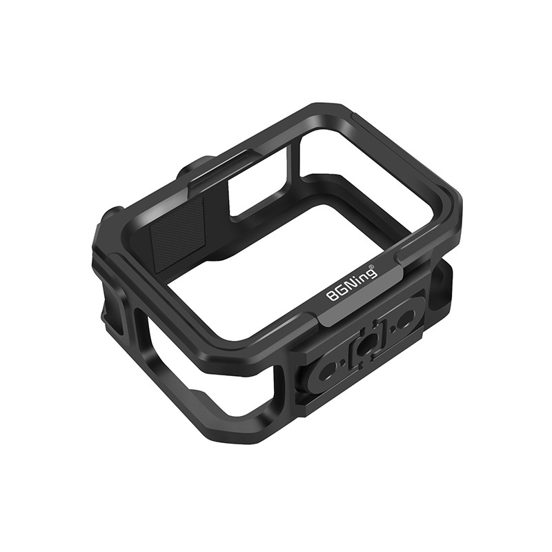 BGNING ใช้งานร่วมกับ GoPro Hero 13 / 12 / 11 / 10 / 9 กล้องเต็มรูปแบบ Rig กรอบโลหะพร้อม Dual Cold Shoe Mount