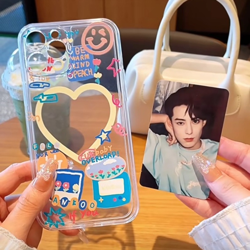 ปลอกสําหรับ Infinix Smart 8 5 7 6 Plus Tecno Spark GO 2024 20C 2023 20 Pro Hot 40i 30i 40Pro 12i 20i 10 Lite 8 9 10 11 30 Play INS Love Heart Star กรอบรูปโทรศัพท์ เคส