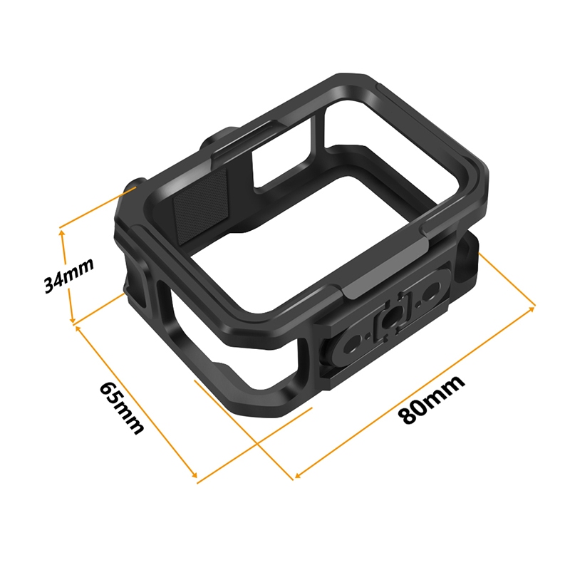 Feichao สําหรับ GoPro Hero 13 / 12 / 11 / 10 / 9 Action กล้องกรงกรอบโลหะพร้อมวงเล็บอะแดปเตอร์แม่เหล็กแบบพับได้