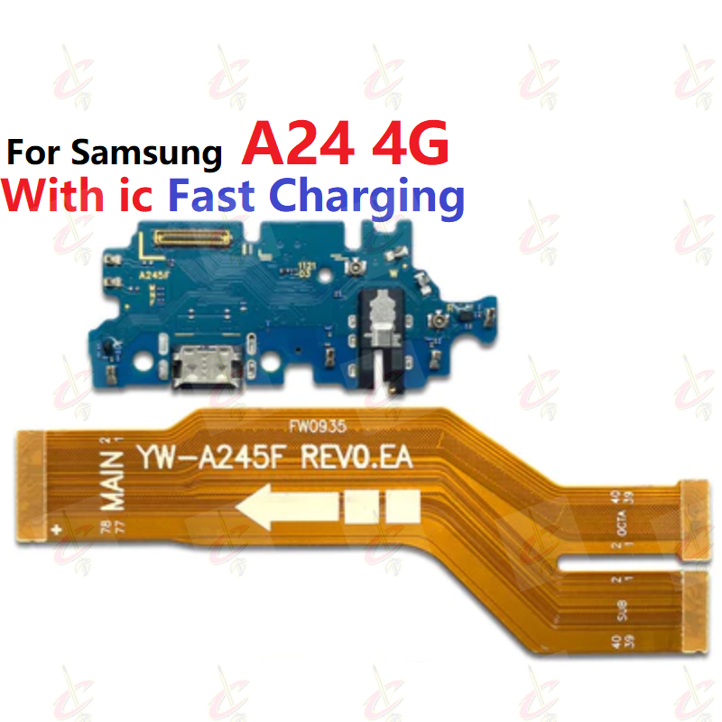 แพรตูดชาร์จ ตูดชาร์จ (Charging board) สําหรับ Samsung galaxy A24 4G แพรต่อจอ (Board Flex) SM-A245F