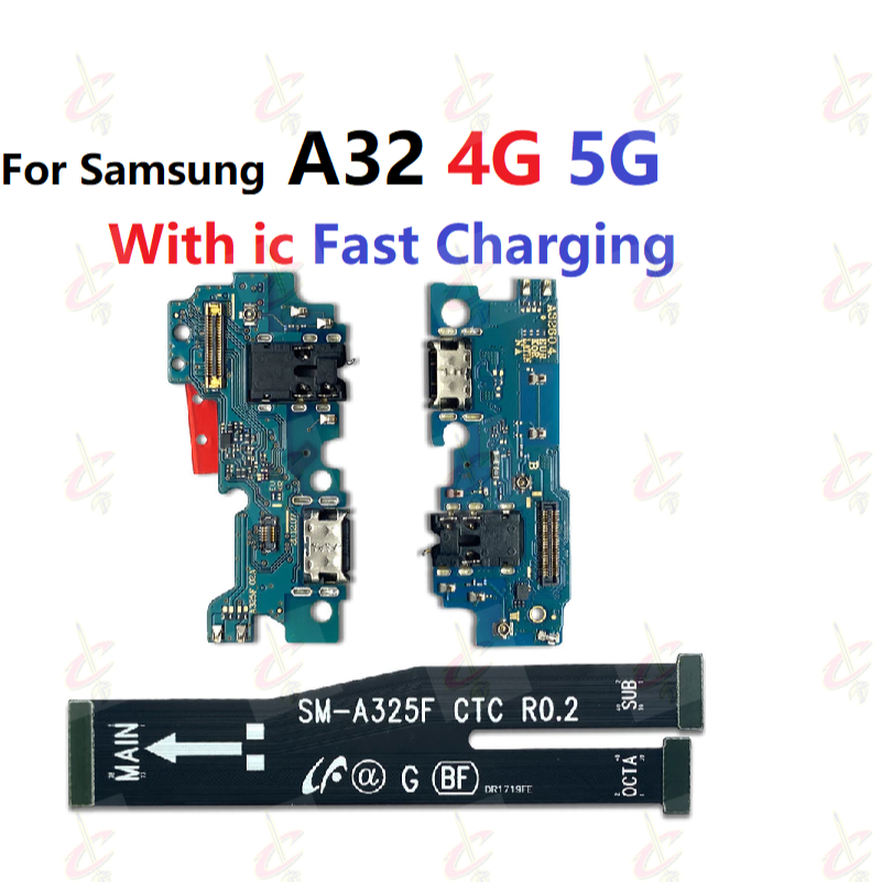 แพรตูดชาร์จ ตูดชาร์จ (Charging board) สําหรับ Samsung galaxy A32 4G 5G แพรต่อจอ (Board Flex) SM-A325F SM-A326B