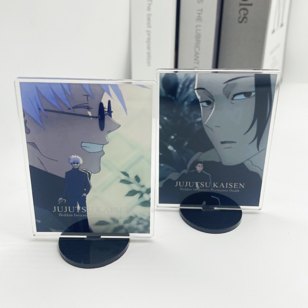 Jujutsu Kaisen Gojo Satoru ยืนแผ่นเครื่องประดับอะคริลิคเดสก์ท็อปตกแต่งเครื่องประดับ - รูปที่ 4