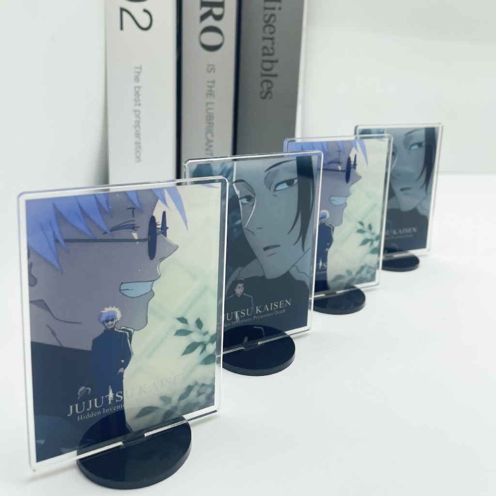 Jujutsu Kaisen Gojo Satoru ยืนแผ่นเครื่องประดับอะคริลิคเดสก์ท็อปตกแต่งเครื่องประดับ - รูปที่ 2