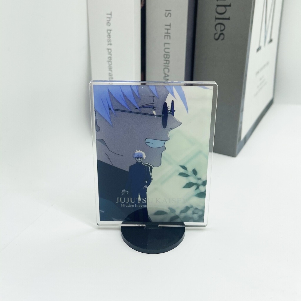 Jujutsu Kaisen Gojo Satoru ยืนแผ่นเครื่องประดับอะคริลิคเดสก์ท็อปตกแต่งเครื่องประดับ - รูปที่ 5