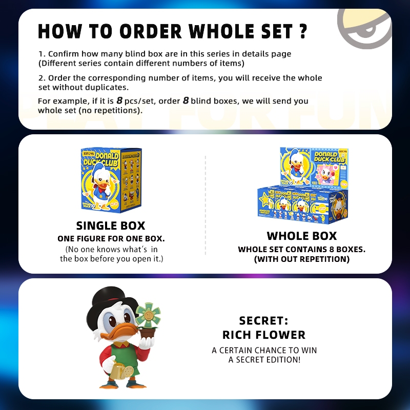 52TOYS Disney-Donald Duck Club Series Blind Box Figure Toy รูปที่ 2