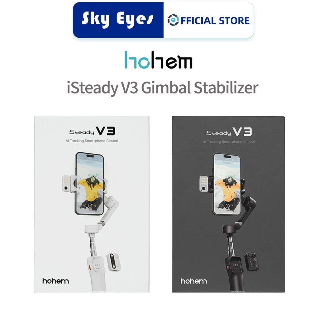 Hohem iSteady V3 ไม้กันสั่นพร้อมตัวติดตาม AI แม่เหล็ก, ไม้กันสั่นโทรศัพท์ 3 แกน