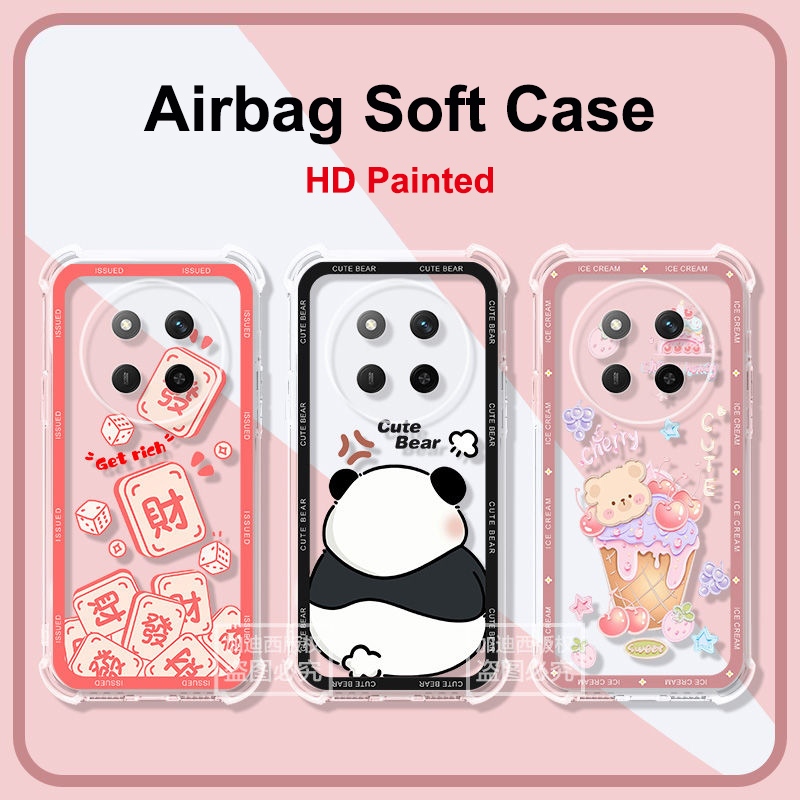 Anti-fall สําหรับ Honor X60 5G Slim Soft TPU ซิลิโคนโปร่งใสสําหรับ Honor X60 Pro X40 GT Racing X60i 