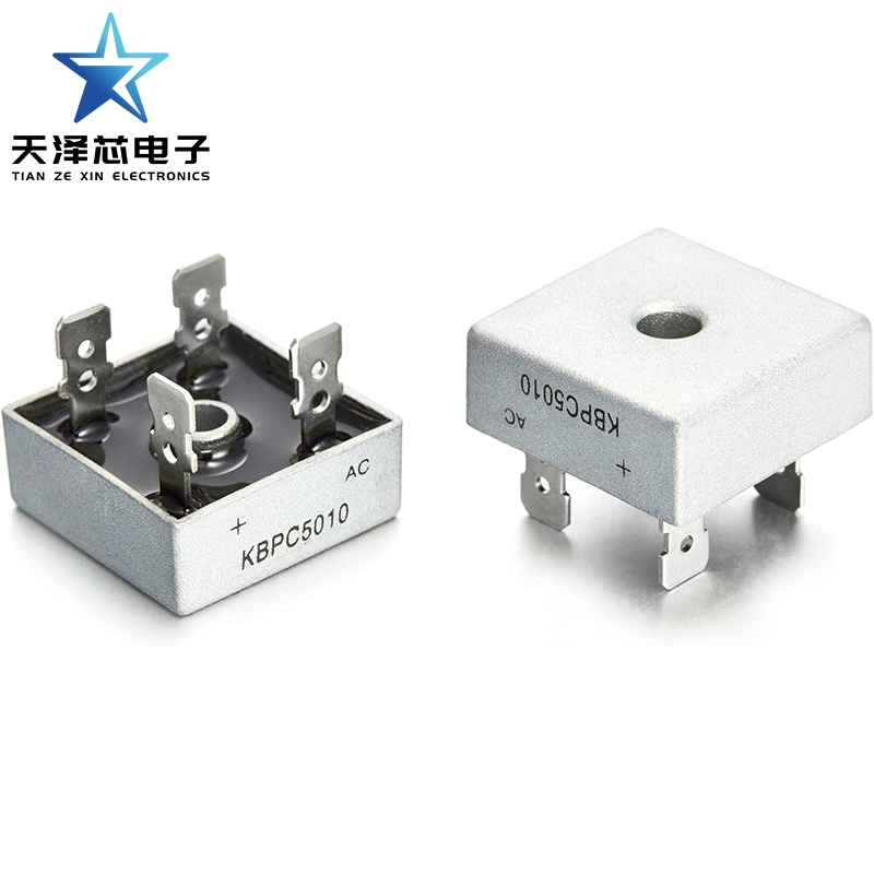 Kbpc5010 50A 1000V/KBPC2510 25A 1000V/KBPC3510 35A 1000V ไดโอดสะพาน Rectifier KBPC5010/KBPC2510/KBPC