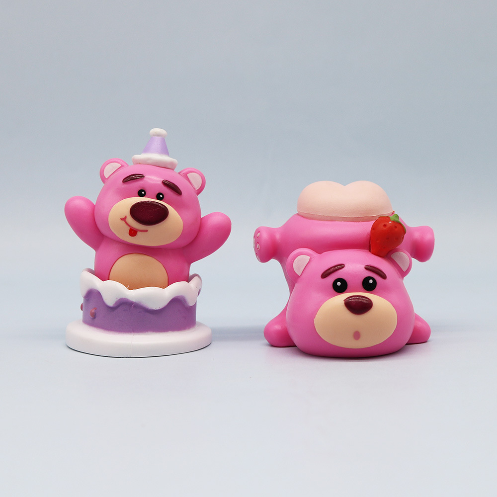 6 ชิ้น/เซ็ตการ์ตูนToy Story 3 อะนิเมะรูปKawaiiLotsoสตรอเบอร์รี่หมีไดรฟ์รถเค้กQรุ่นPVC Action Figuresตุ๊กตาของเล่น ราคา ถูกที่สุด ดีลบีเคเค แกลเลอรีภาพที่ 4